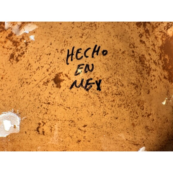 Large Talavera Scalloped Serving Bowl | 11” D Hand-Painted Mexican Pottery - Picture 3 of 9